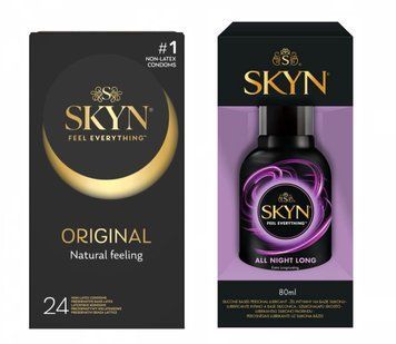 Набір: SKYN ORIGINAL 24 шт. + Лубрикант Skyn All Night Long 80 мл SOS11777 фото