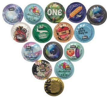 Набір ONE 15 штук : Classic select ; Super sensitive ; Pleasure dome ; Legend XL SOS286 фото