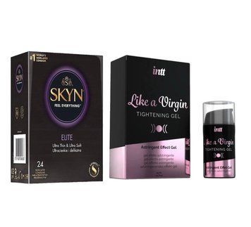 SKYN Elite 24шт. + Гель для сужения Intt Like a Virgin (15 мл)  SOS6351 фото