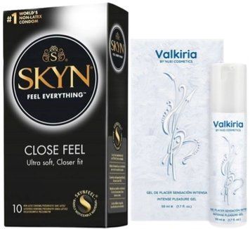 Набор из SKYN Close Feel (10 шт) + жидкий вибратор VALKIRIA Cooling Orgasm Gel (50 мл) от Nuei SOS9778 фото