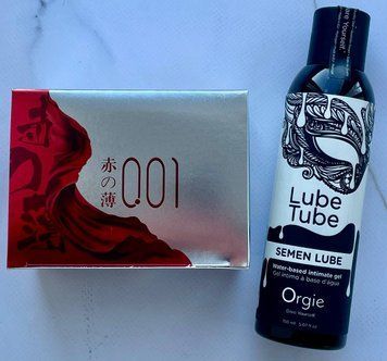 Комплект OLO Red Silver 10 шт+Лубрикант SEMEN LUBE 150 мл Orgie SOS3864 фото
