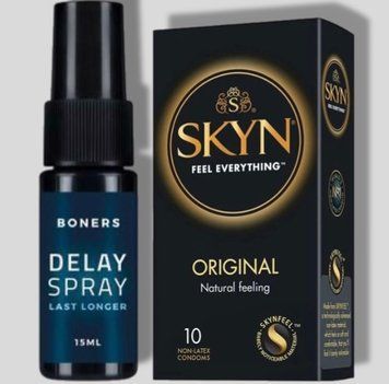 SKYN Original 10 шт + Пролонгатор Boners Delay Spray SOS5156 фото