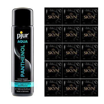 Набір SKYN Original, 12 шт + лубрикант на водній основі pjur Aqua Panthenol, 100 мл SKYN47 фото