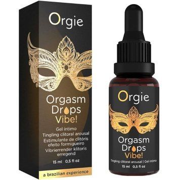 Кліторальні краплі з вібрацією ORGASM DROPS VIBE!,15 мл ORGIE ST24 фото