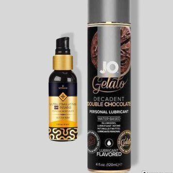 Sensuva Ultra Stimulating On Insane Butter Rum (57 мл) + JO GELATO Double Chocolate (120 мл) LB303 фото