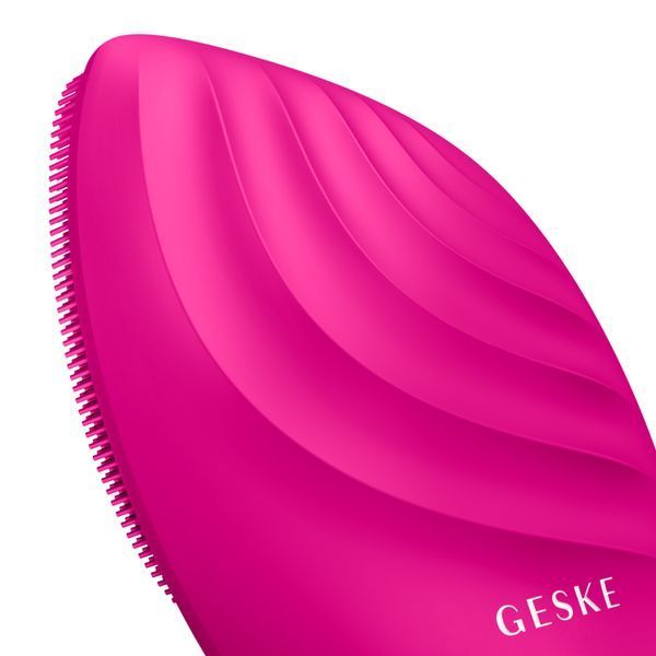 Электронная ультразвуковая щетка для лица GESKE Sonic Facial Brush 5в1 magenta HB0065 фото