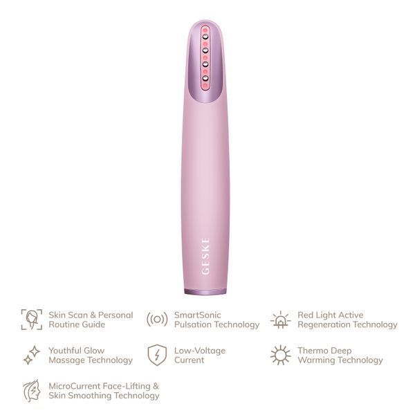 Устройство для укрепления и тонизации кожи лица GESKE Skin Firming Wand 7в1 pink HB0432 фото