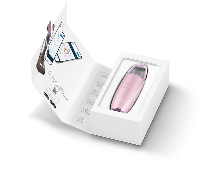 Микротоковый скраббер для кожи и устранение черных точек GESKE MicroCurrent Skin Scrubber&Blackhead Remover 9в1 pink HB0148 фото