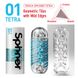 Мастурбатор Tenga Spinner 01 Tetra с упругой стимулирующей спиралью внутри, нежная спираль SO2746 фото 3