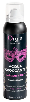 Хрусткий масажний мус-пінка з ароматом маракуї Orgie Acqua Croccante Passion Fruit Crunch Massage Mousse, 150 мл 17007 фото