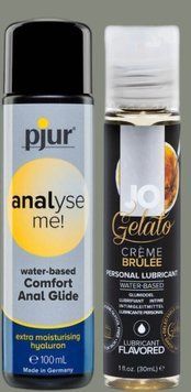 Набор лубрикантов pjur analyse me! Comfort water glide 100 мл + System JO GELATO CremeBrulee (30 мл) LB966 фото