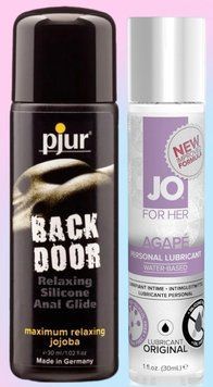 Набор лубрикантов pjur backdoor anal Relaxing jojoba silicone 30 мл + System JO AGAPE ORIGINAL (30 мл) LB824 фото