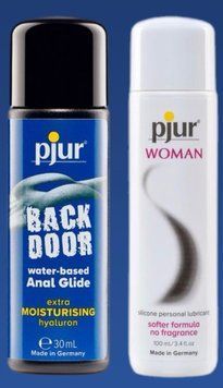 Набор лубрикантов pjur backdoor Comfort water glide 30 мл + pjur Woman 100 мл LB355 фото