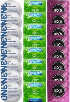 Набор 24 шт ONE Classic Select + Delay Infinity + EXS Extra Thick SOS7428 фото