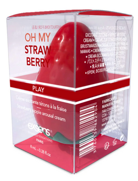Возбудительный бальзам для сосков EXSENS Oh My Strawberry (8 мл) &mdash; со вкусом клубники и охлаждающим эффектом SO3335 фото