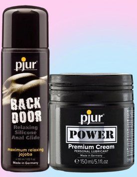 Набор лубрикантов pjur backdoor anal Relaxing jojoba silicone 30 мл + pjur POWER Premium Cream 150 мл LB674 фото