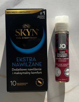 Набір SKYN Extra Lube 10 шт + Змазка System JO H2O &mdash; Raspberry Sorbet (30 мл) SOS2163 фото