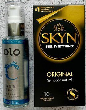Комплект SKYN Original 10 шт + Лубрикант охлаждающий на водной основе OLO 60 мл SOS1119 фото