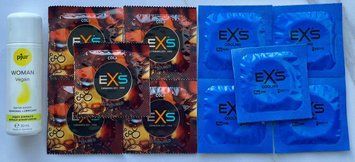 Набор EXS Crazy Cola 5 шт + EXS Cooling 5 шт + Лубрикант pjur Woman Vegan 30 мл SOS3523 фото