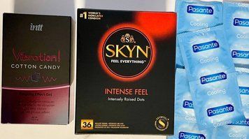 Набор 46 шт SKYN Intense Feel &ndash; Pasante Cooling + Жидкий вибратор Intt Vibration Cotton Candy (15 мл) SOS1513 фото