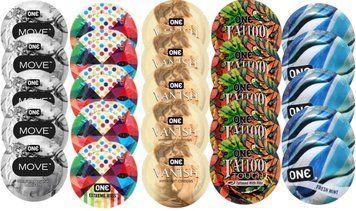 Набір з 25 шт One Move + ONE Ribs + ONE Vanish + ONE Tattoo + ONE Fresh Mint SOS8384 фото