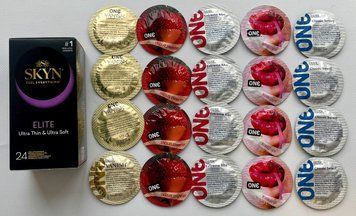 Комплект 44 штук SKYN Elite + ONE Extreme Ribs, Vanish, Flavor Waves, Classic SOS2263 фото