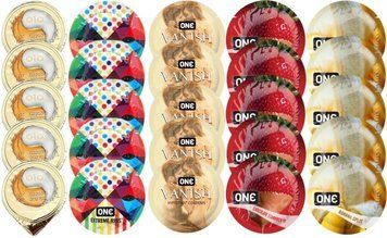 Набор из OLO Ice Durable + ONERibs + ONE Vanish + ONE Chocolate Strawberry + ONEBanana SOS8696 фото