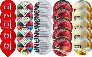 Набір з 25 шт OLORed0.01 + ONERibs + ONE Strong + ONEChocolateStrawberry + ONEBanana SOS8748 фото