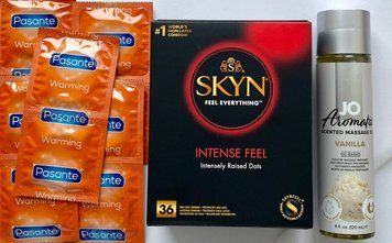 Набір 46 шт SKYN Intense Feel - Pasante Warming + System JO Aromatix Vanilla 120 мл SOS1663 фото