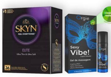 Skyn Elite 36 шт + SEXY VIBE для чутливих, 15 мл ORGIE SOS7129 фото