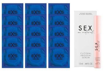 Комплект EXS Cooling 15 шт + Bijoux Indiscrets Sex au Naturel Clitorale Arousal Serum 5 мл  SOS14549 фото