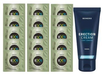Комплект EXS Snug Fit 15 шт + Boners Erection Cream, 100 мл SOS14906 фото