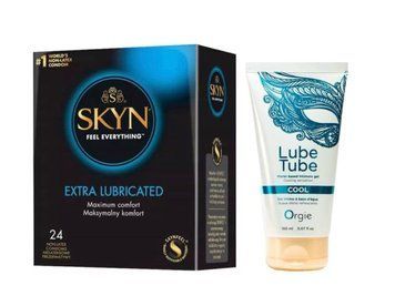 SKYN Extra Lube, 24 шт и Лубрикант ORGIE LUBE TUBE COOL 150 ml SOS976 фото