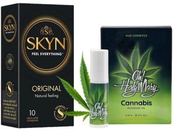 Набір з SKYN Original (10 шт)   + бальзам вібратор OH! HOLY MARY Exciting Oil (6 мл) від Nuei SOS9879 фото