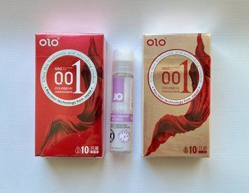 Набір : OLO Red Bare 10 шт, OLO Square Ice Durable 10 шт и Лубрикант System JO AGAPE &mdash; ORIGINAL (30 мл) SOS1009 фото