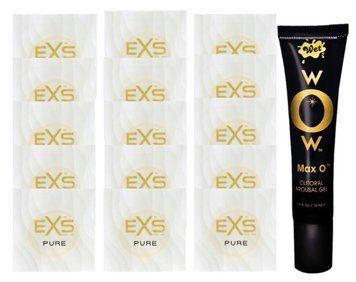 Комплект EXS Pure15 шт + Wet Wow Max O Clitoral Arousal Gel, 15 мл SOS14837 фото