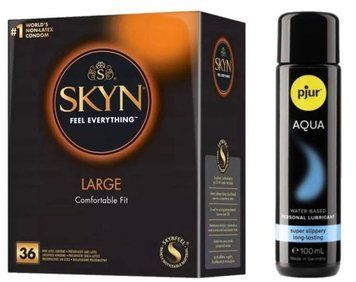 Комплект  SKYN Large 36 шт + Pjur Aqua 100 мл SOS13231 фото