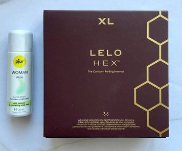 Набор LELO HEX Respect XL 36 Pack &ndash; Лубрикант на водной основе pjur Woman Aloe 30 мл SOS1963 фото