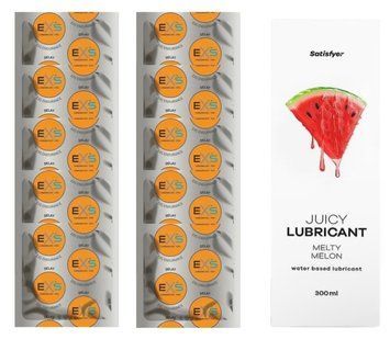 Комплект: EXS Delay 10 шт. + Лубрикант Satisfyer  Melty Melon 300 мл SOS11387 фото