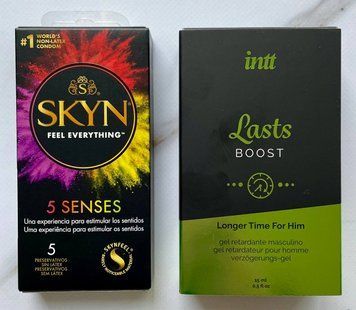 Набір SKYN 5 Senses - Пролонгатор для чоловіків Intt Lasts (15 мл) SOS2804 фото