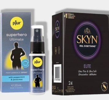 SKYN Elite 24 шт + Пролонгатор pjur Superhero Ultimate Spray 20 мл SOS5770 фото
