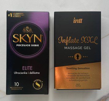 Комплект SKYN Elite 10 шт + Гель для стимуляції Intt Inflate XXL (15 мл) SOS2113 фото