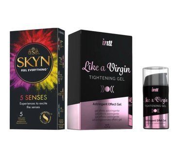 SKYN 5 Senses + Гель для сужения &nbsp;Intt Like a Virgin 15мл. SOS6352 фото