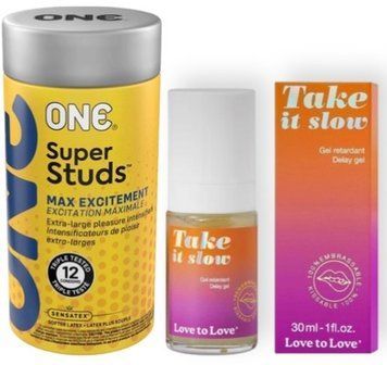 Набор 12 шт ONE Super Studs + Love To Love Take It Slow 30 мл SOS9025 фото
