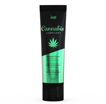Лубрикант на водной основе Intt Cannabis (100 мл) с маслом семян конопли, не растекается SO2931 фото