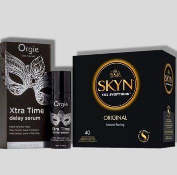 SKYN Original, 40 шт + Пролонгатор Orgie Xtra Time Delay Serum, 15 мл SOS5234 фото