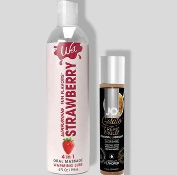 Wet Oral Play Strawberry (118 мл) + JO GELATO CremeBrulee (30 мл) LB865 фото
