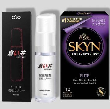 SKYN Elite 10 шт + Пролонгатор OLO 5 мл satisfy well SOS5334 фото