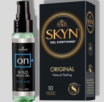 SKYN Original 10 шт + Пролонгатор Sensuva - ON Bold (29 мл) SOS5157 фото