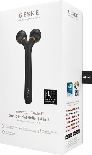 Электронный ультразвуковой ролик для лица GESKE Sonic Facial Roller 4в HB0174 фото